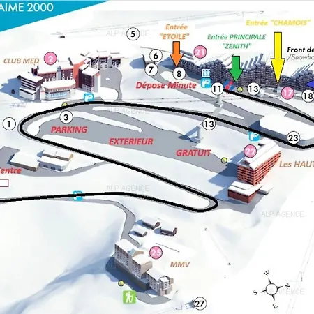 Apartment Aime 2000 - 3/4 Pers - Aime 2000 Diamant- Plagne Aime 2000 - K53a2 Mae-7971